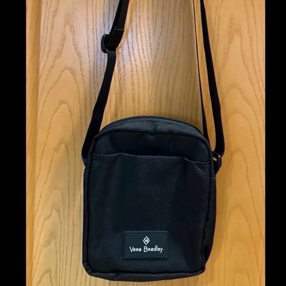 Vera Bradley Black Mini Crossbody/ Shoulder Bag